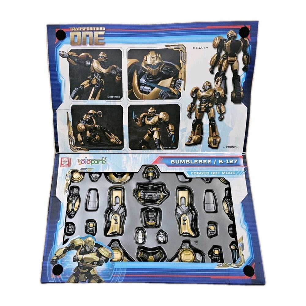 YOLOPARK 2024 TRANSFORMERS ONE BUMBLEBEE B-127 COGGED BOT MODE 8" ROBOT KIT